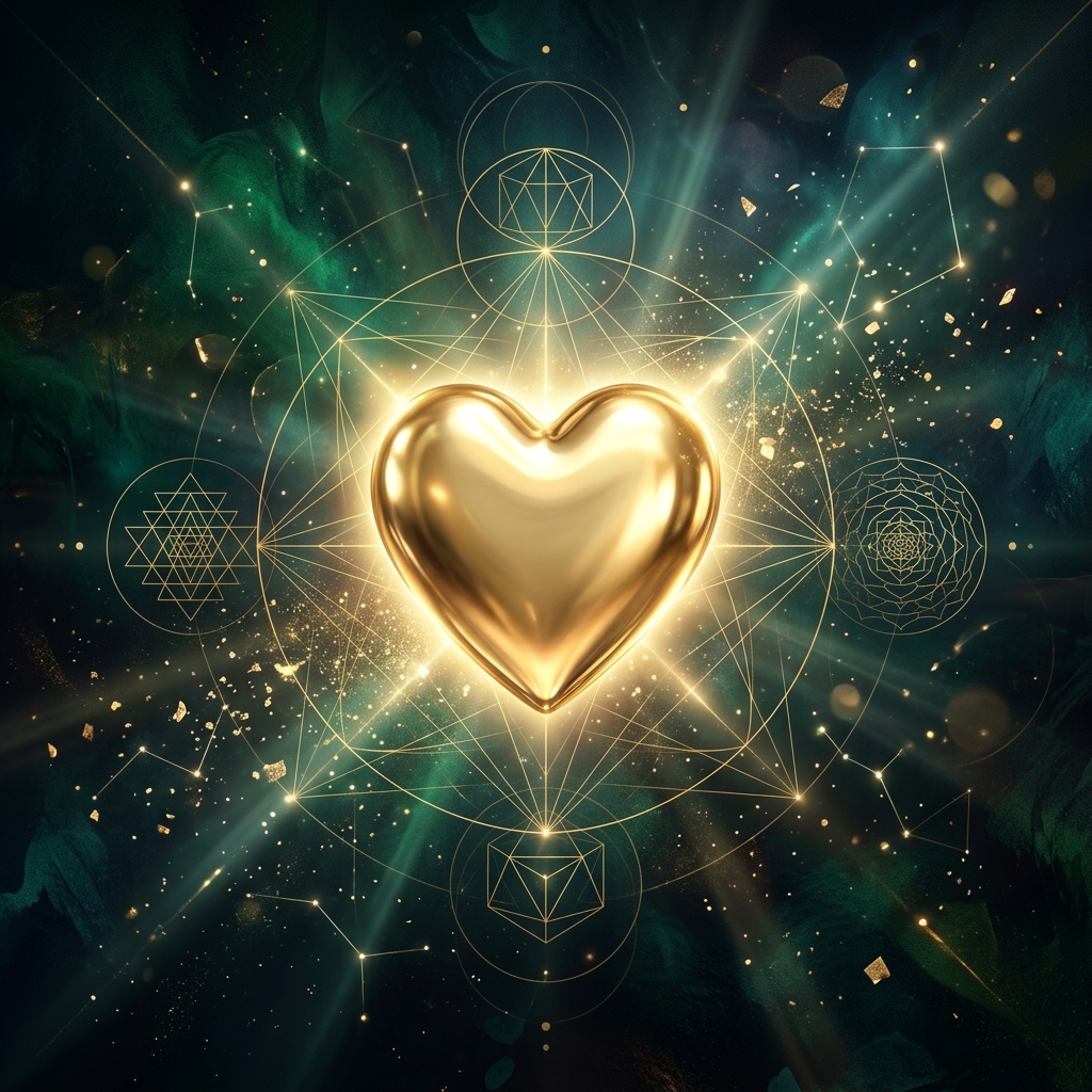Espejo del Corazón Espiritual y Geometría Sagrada